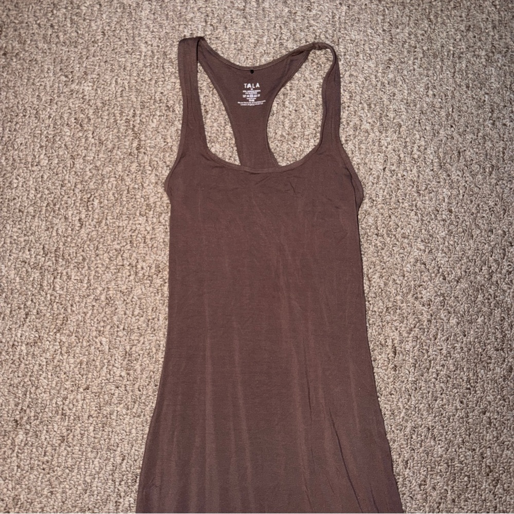We Are Tala 365 Racerback Bodycon Maxi Dress in Mocha - Picture 6 of 11